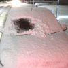 Fined driver shows how not to clear a windscreen this winter