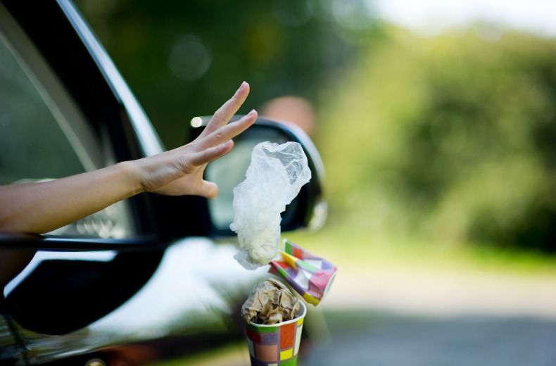 Litterbug drivers caught on camera to be hit with £120 fines  