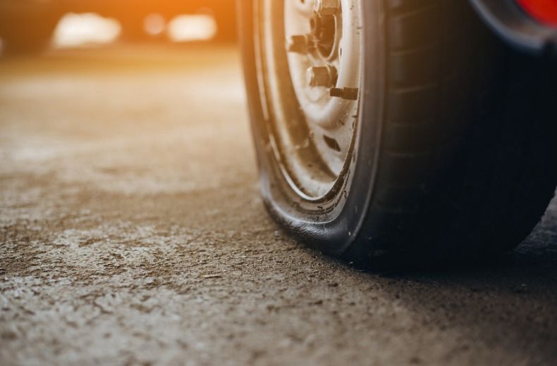 Climate activists let down tyres on 