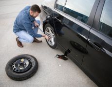 Which cars are sold with a spare wheel as standard?
