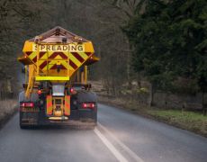 What to do if you get stuck behind a gritter