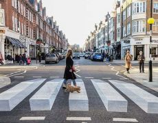 This 3D optical illusion is making London roads safer