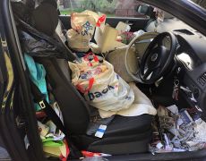 Driver crashes extremely messy car because they couldn’t grab the handbrake