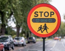 Meet the crossing lollipop that measures pollution levels