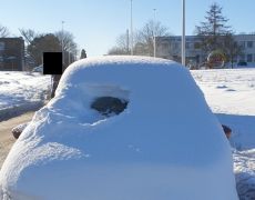 Motorist caught driving with ‘unbelievable’ snow-covered windscreen
